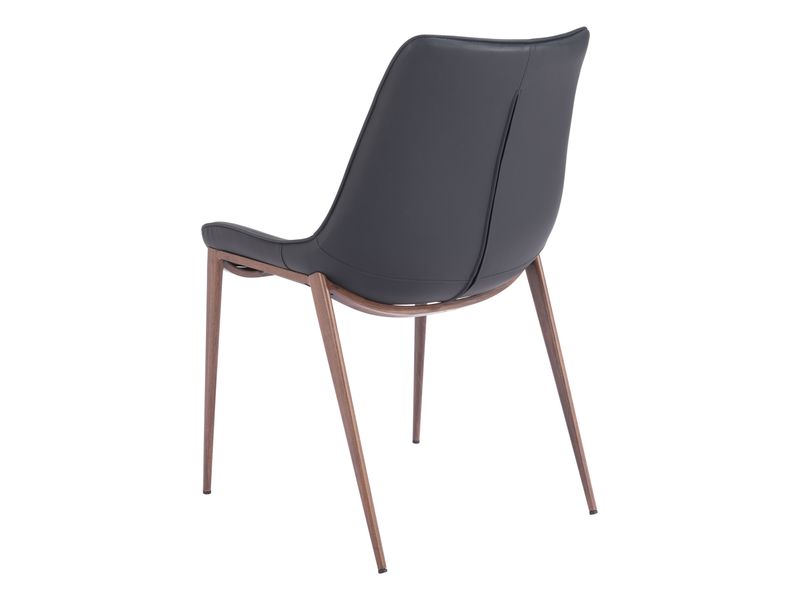 Magnus Dining Chair Black & Walnut 6