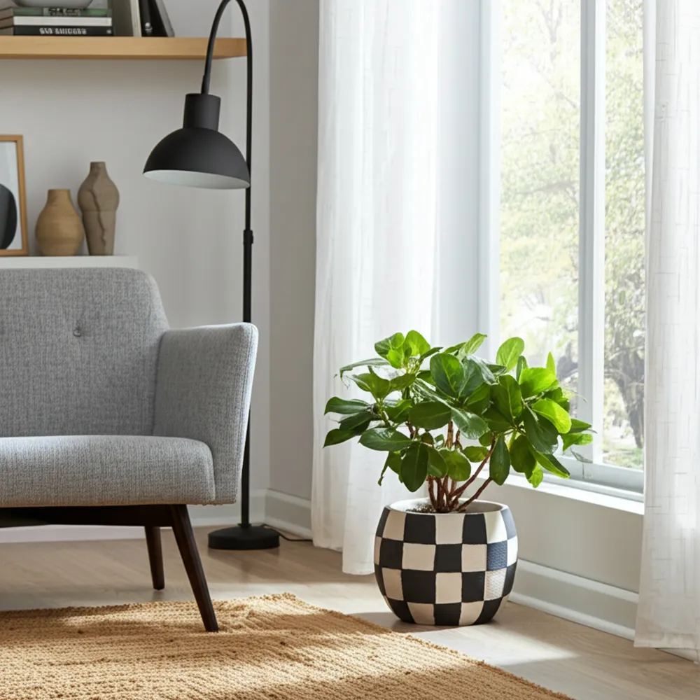 PAXTONSHAW BLACK PLANTER 7 (IN)