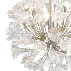 Celene 22'' Wide 12-Light Chandelier - Aged Silver 4