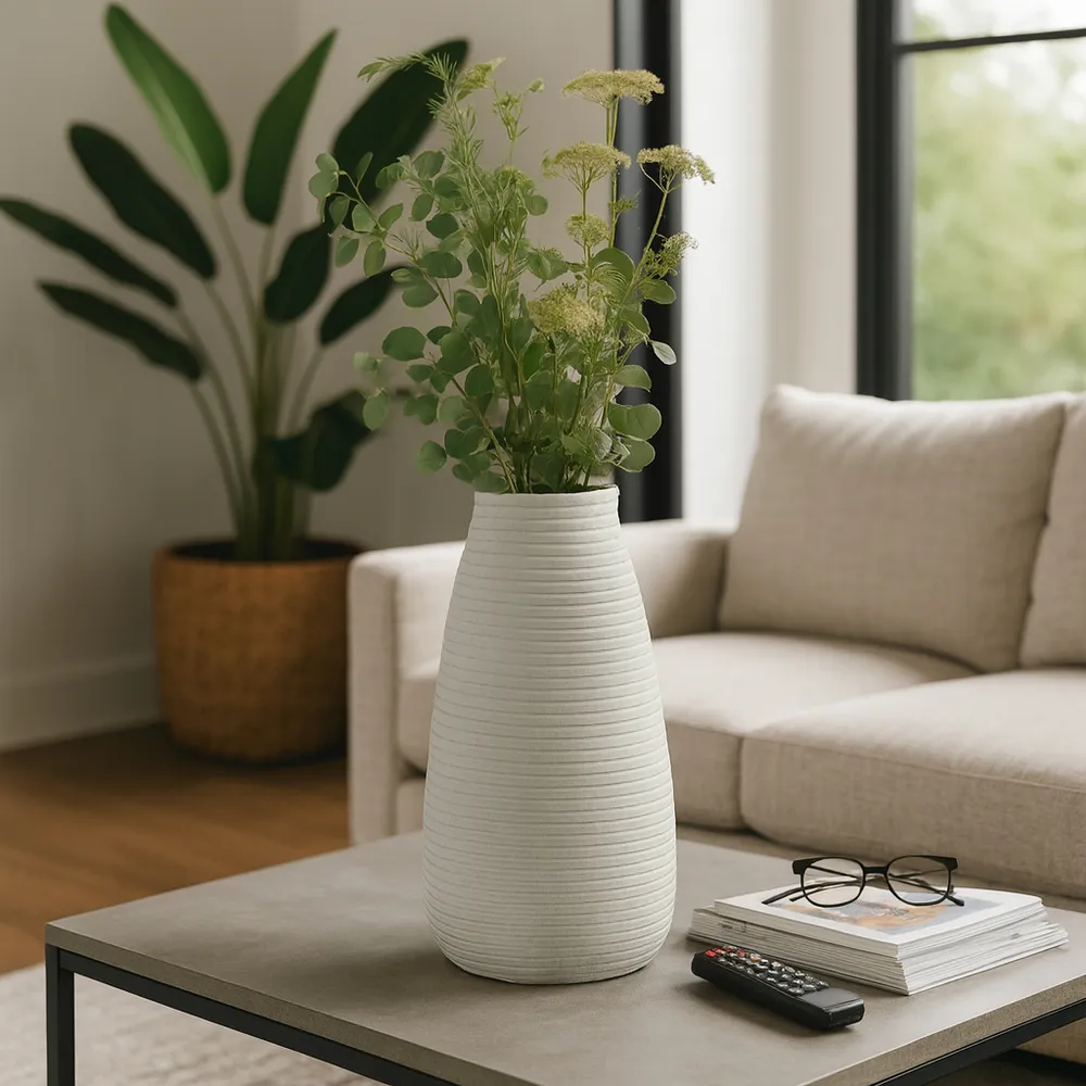 20" PADMA TEAL LARGE ECOMIX VASE
