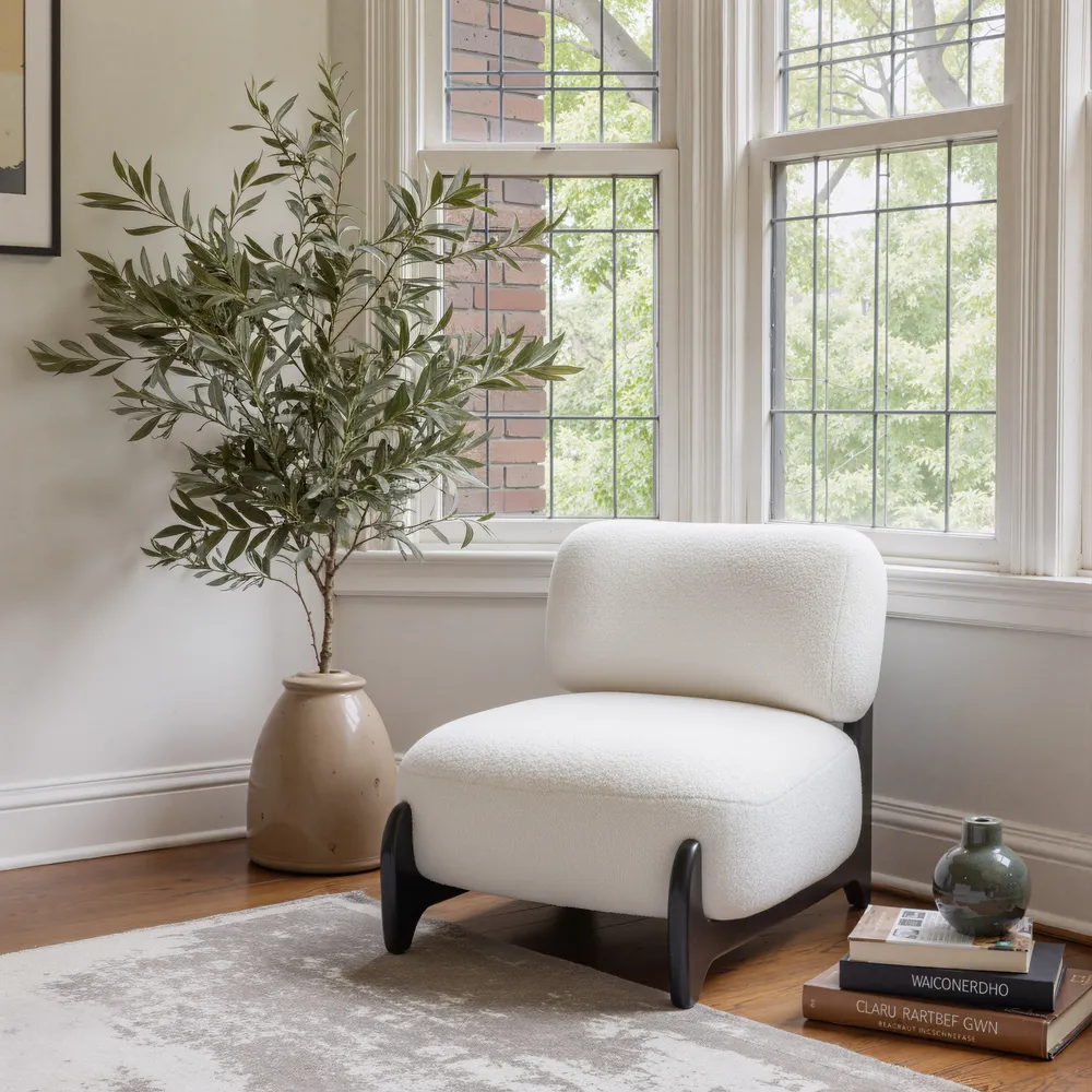 Bombo Accent Chair White
