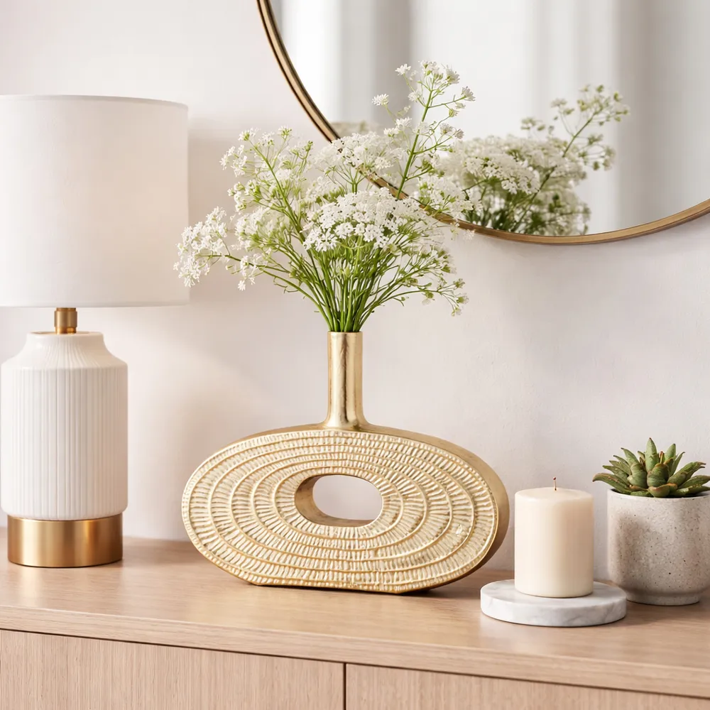 MASONWICK GOLD VASE 12 (IN)