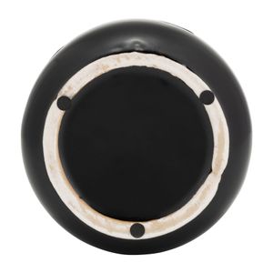 CER, 9"H FUNKY BUBBLE FLOWER VASE, BLACK/WHITE 5