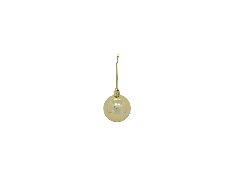 50mm Boxed Ball Ornament Set - Gold 1