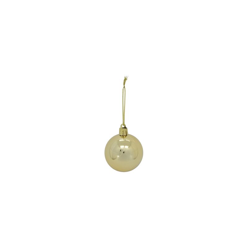 50mm Boxed Ball Ornament Set - Gold