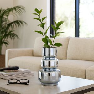 SOLCLIFF BLUE GLASS VASE 12 (IN) 11