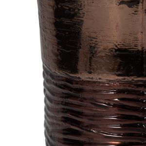 HAMDENWAY BRONZE GLASS VASE 11 (IN) 5