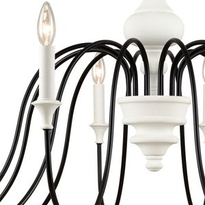 Val de Loire 48'' Wide 12-Light Chandelier - White 4