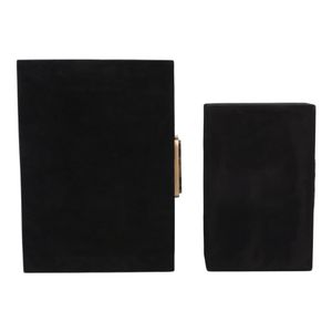 RAYMOND SET OF 2 BLACK BOXES 5 (IN) 8