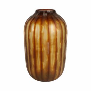 HOUSTONCREST BROWN GLASS VASE 19 (IN) 6