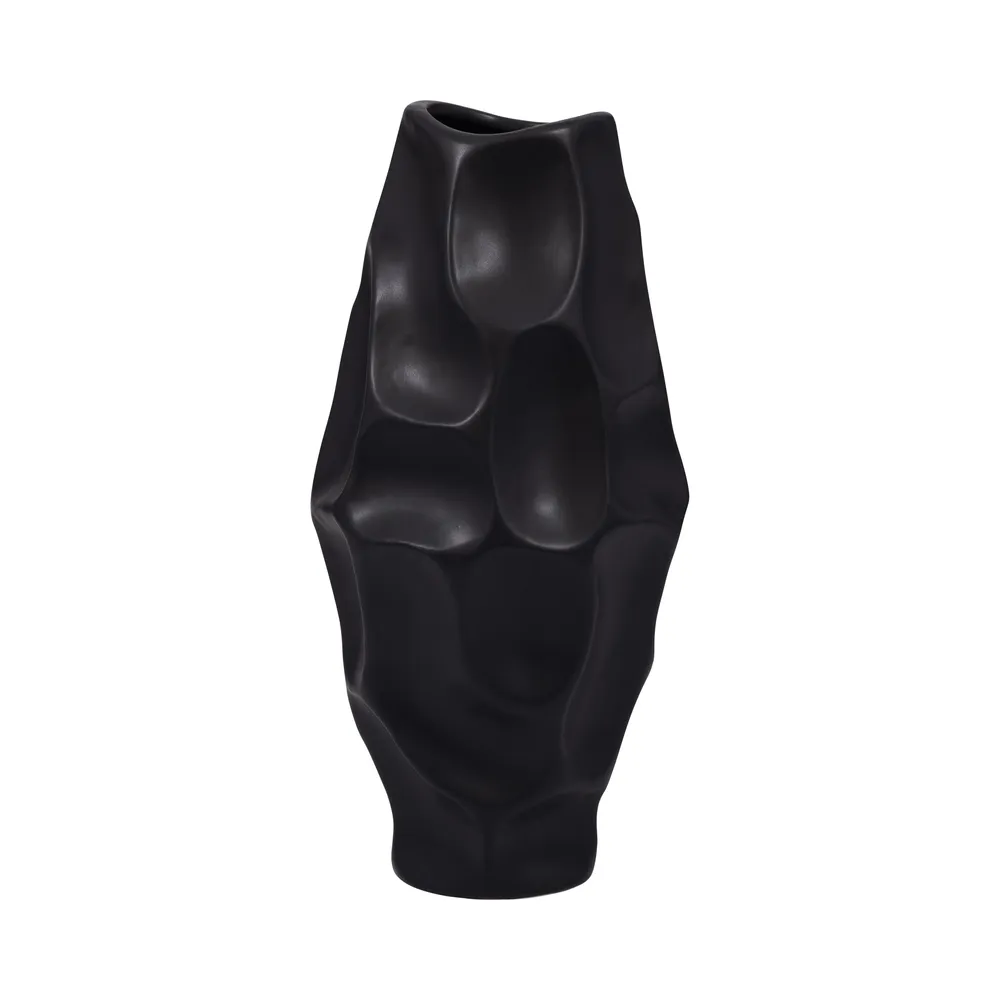 ELWYNSIDE BLACK VASE 16 (IN)