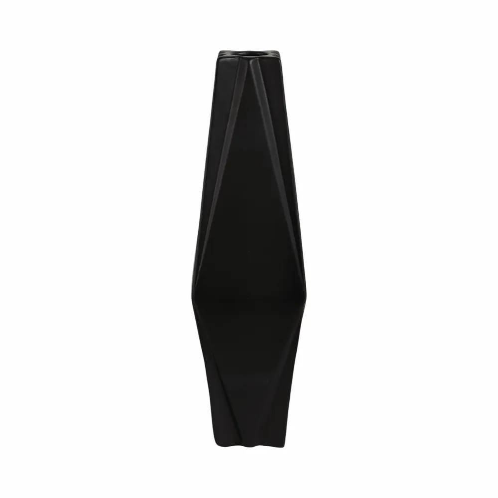 TARASIDE BLACK VASE 21 (IN)
