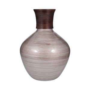IRVINGLAND BROWN GLASS VASE 22 (IN) 1