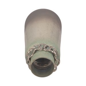 LUCASWICK SILVER GLASS VASE 17 (IN) 6
