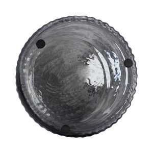 16", GROOVED GLASS VASE, BLUE 6