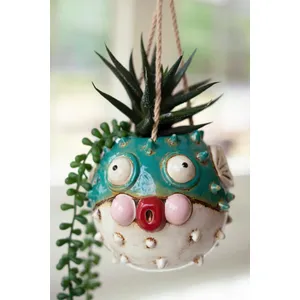 Ceramic Hanging Blowfish Planter 4