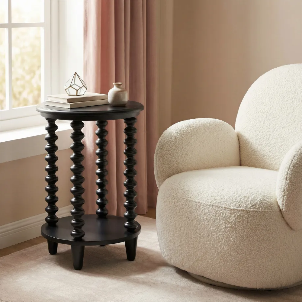 Gocce Side Table Black