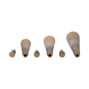 BONDMILL SET OF 3 GOLD GLASS VASES 20 (IN) 7