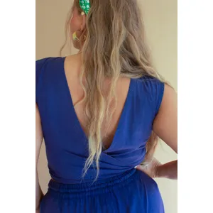 Convertible Wrap Blouse / Blueberry 3