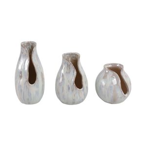 STORMVIEW SET OF 3 IVORY VASES 8 (IN) 3