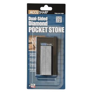 AccuSharp Dual Sided Diamond Stone w/Pouch 6