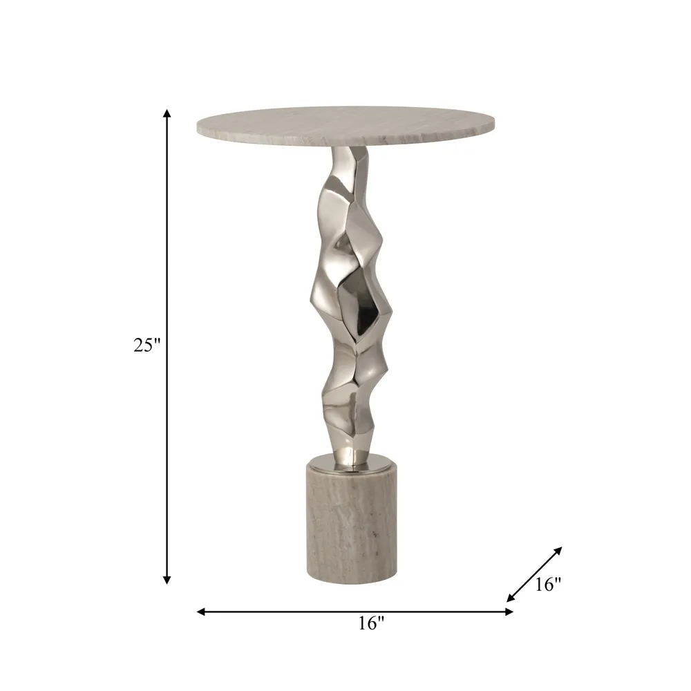 MAXWORTH SILVER TABLE 25 (IN)