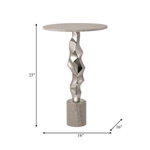 MAXWORTH SILVER TABLE 25 (IN) 8