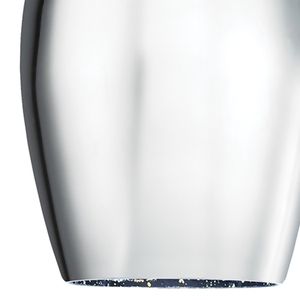 Illusions 5'' Wide 1-Light Mini Pendant - Satin Nickel with Multicolor Fireworks Glass 5