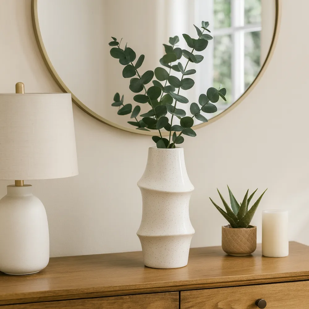 WYLERCREST IVORY VASE 15 (IN)