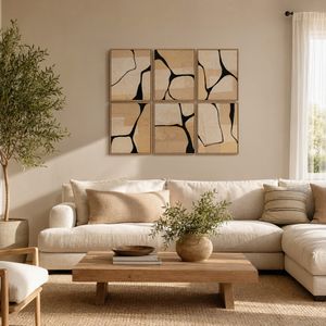 ZOEFORD SET OF 6 BLACK ART 20 (IN) 10