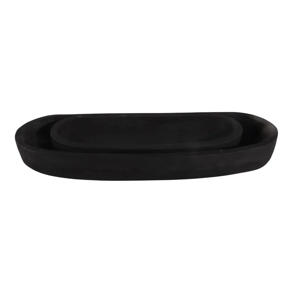 ELTONWIND SET OF 2 BLACK BOWLS 4 (IN)