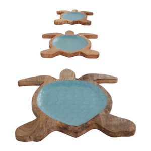 ROBINHAM SET OF 3 BLUE TRAY 1 (IN) 9