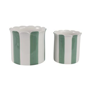 RAFESHAW SET OF 2 GREEN PLANTER 7 (IN) 4