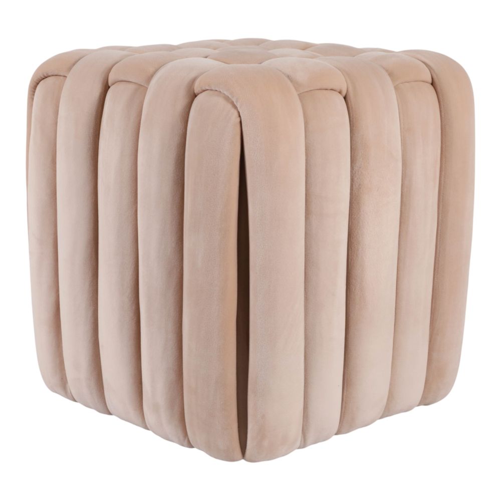 TRENTONSIDE TAN OTTOMAN 18 (IN)