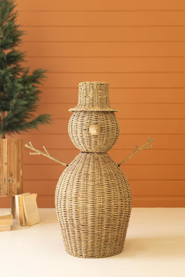 Woven Vine Snowman