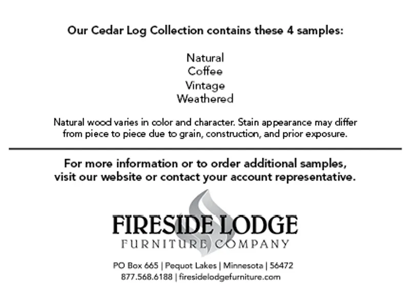 Wood Sample - Cedar Log Collection 3