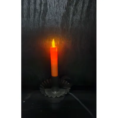 Orange Electric Moving Flame LED Candle 5.5in