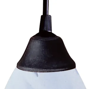 Classico 5'' Wide 1-Light Mini Pendant - Dark Rust with Simple White Glass 3