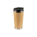 16 OZ BAMBOO STAINLESS STEEL TUMBLER 1