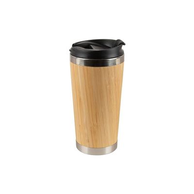 16 OZ BAMBOO STAINLESS STEEL TUMBLER