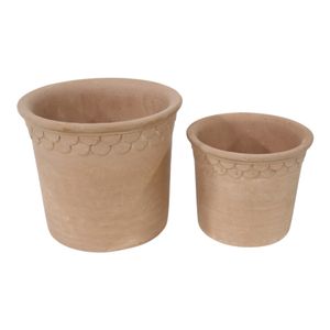 COOPERBEACH SET OF 2 RED PLANTER 8 (IN) 3