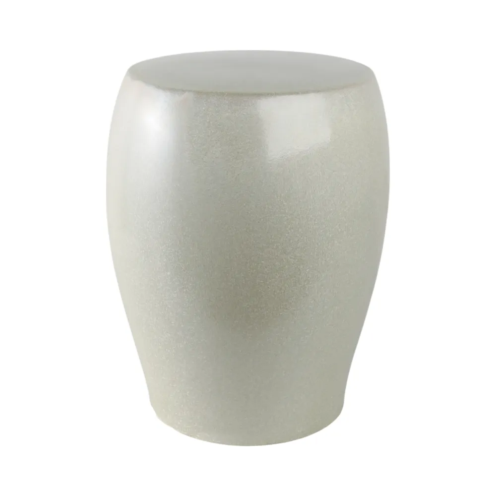 BAKERSIDE IVORY GARDEN STOOL 19 (IN)