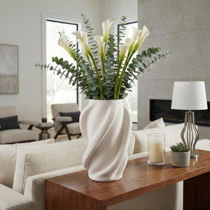 DALEYWORTH WHITE VASE 15 (IN) 11