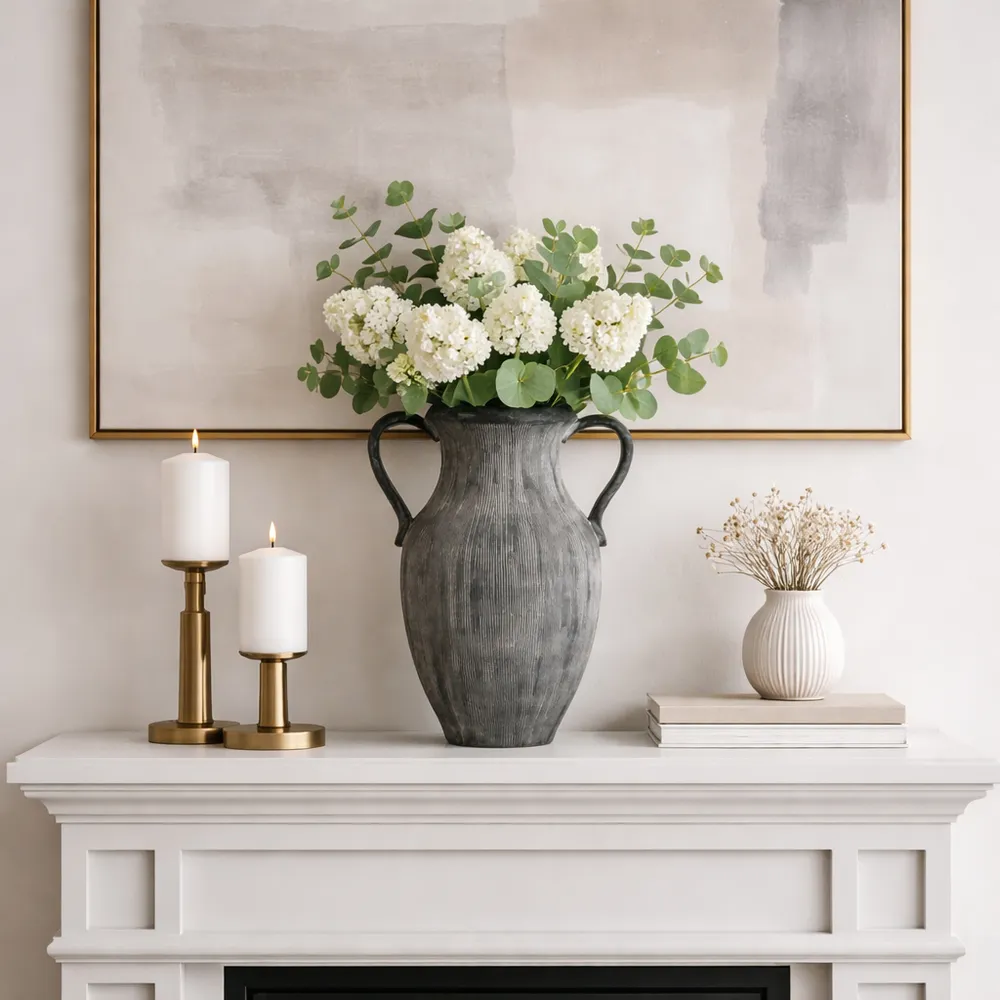 ALTONMILL BLACK VASE 15 (IN)