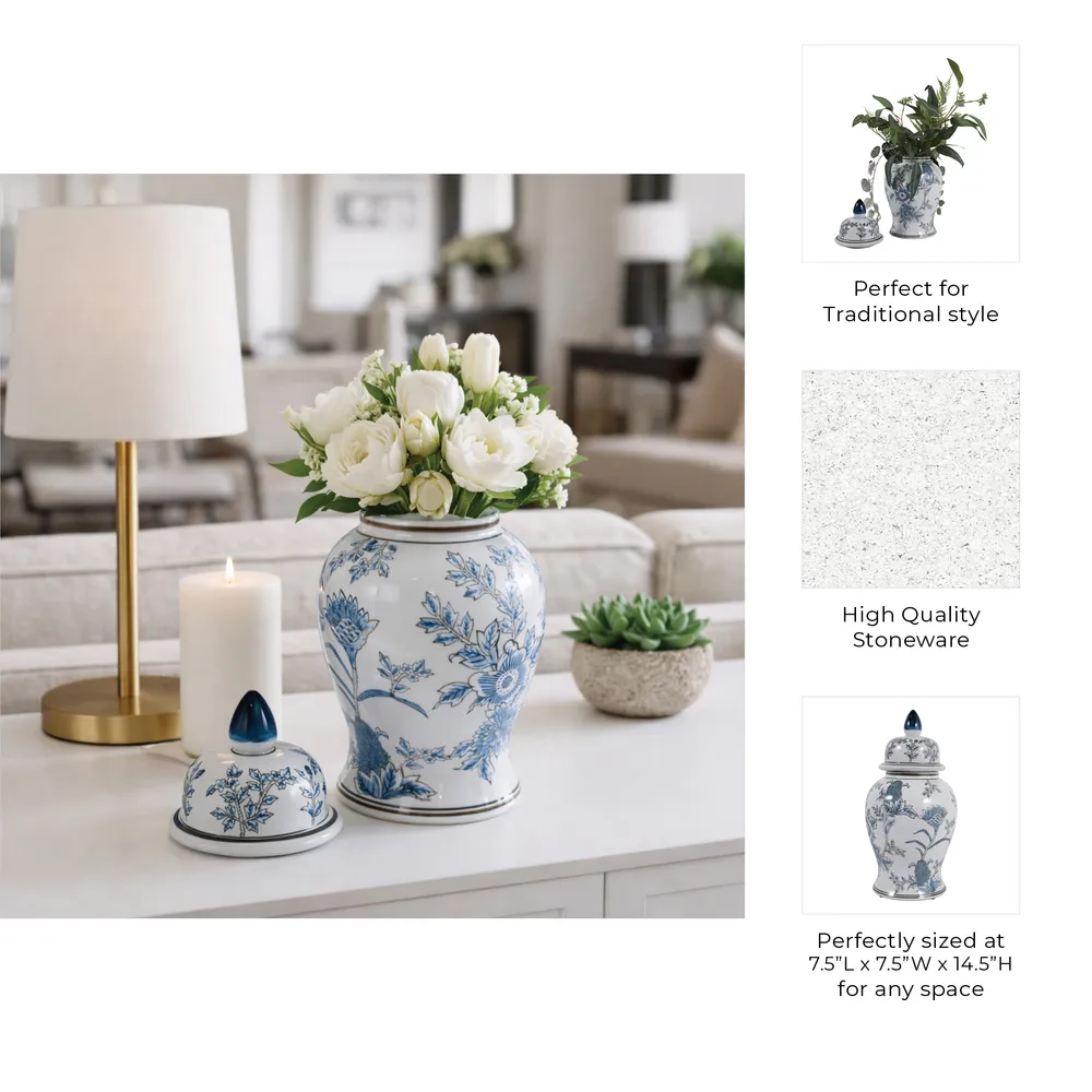 WINTONROSE BLUE CHINOISERIE 15 (IN)