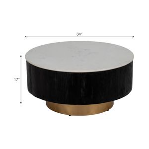 TILTONGROVE BLACK COFFEE TABLE 17 (IN) 8