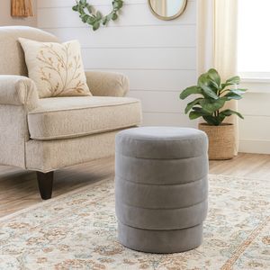 PENNFIELD GRAY OTTOMAN 19 (IN) 11
