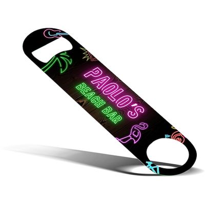 BARTENDER'S BOTTLE OPENER MAGNET - NEON WEED