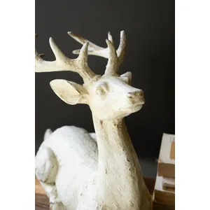 Resting Faux Concrete Deer 3