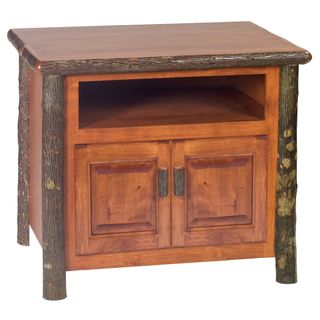 Hickory Log Television Stand - Espresso